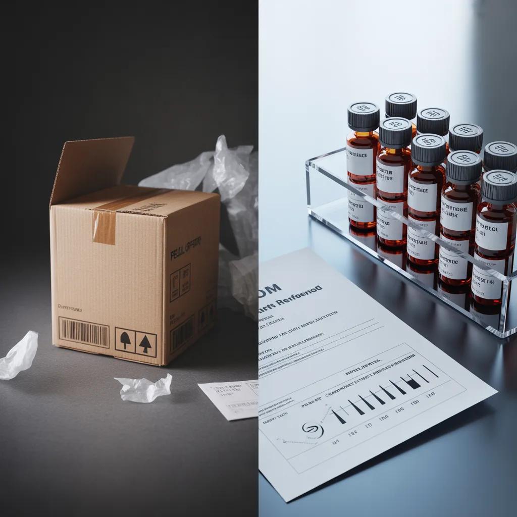 Peptide research vial labeling